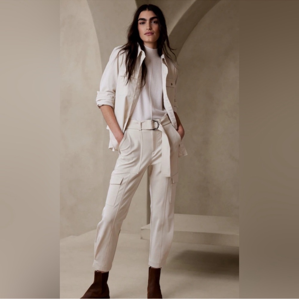 Banana Republic Elegant Cream Women's Pants Sz 2P